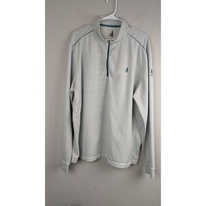 Johnnie-O Aqua Striped 1/4 Zip Pullover • XL •‎ Performance Golf